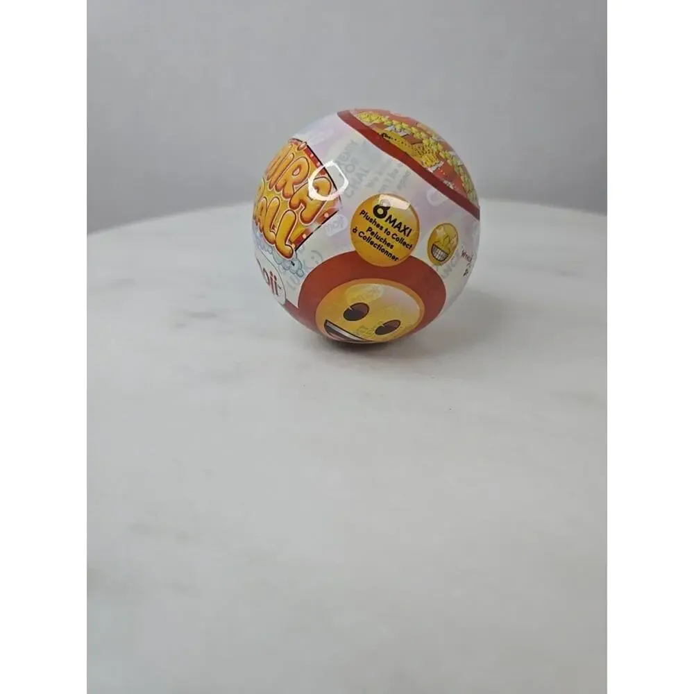 Emoji Plush MiraBall Mystery Ball with Stickers & Fidget Toys (1-Pack)